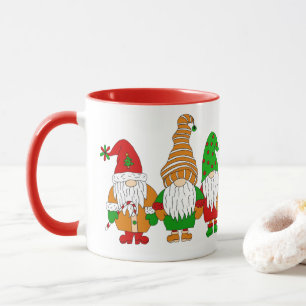Cute Festive Christmas Gnomes Mug