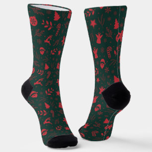 Cute Festive Christmas Holiday Socks
