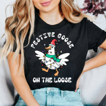 Cute Festive Goose on the Loose Christmas