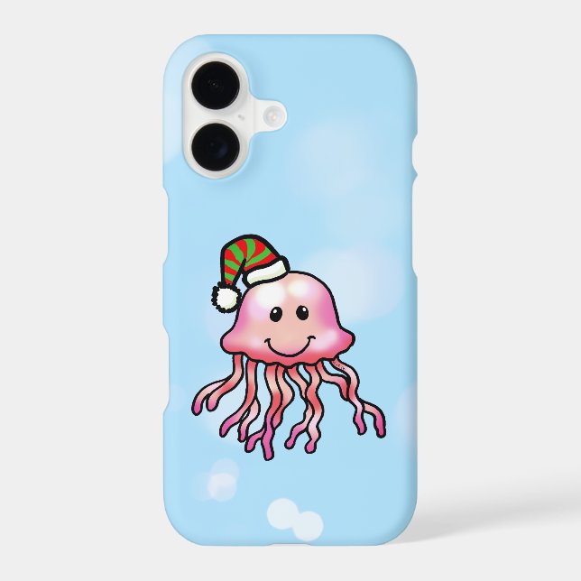 Cute Festive Jellyfish Cartoon (Back)