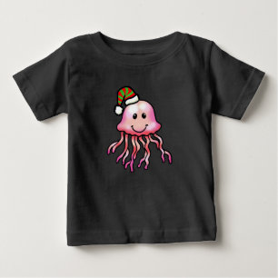 Cute Festive Jellyfish Cartoon Baby T-Shirt