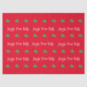 Cute Festive Jingle Your Bells Tissue Paper
