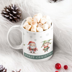 Cute Festive Kids 1st Christmas Coffee Mug