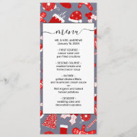 Cute Festive Red Illustrations Christmas Pattern
