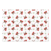 Cute Festive Red Kasky Christmas Reindeer