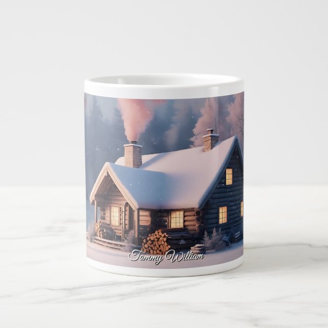Cute Festive Vintage Traditional Christmas Mugs (Front)