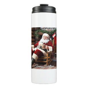 Cute Festive Vintage Traditional Christmas Thermal Tumbler