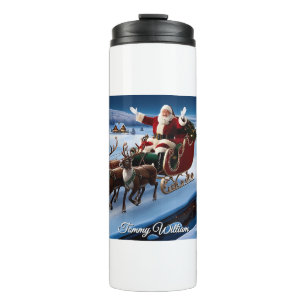 Cute Festive Vintage Traditional Christmas  Thermal Tumbler