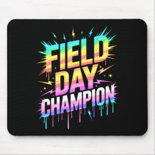 Cute Field Day Sport Style Pe Teacher Cheer On Mouse Pad