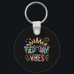 Cute Field Day Vibes Tie Dye For Teacher Kids Fiel Key Ring<br><div class="desc">Cute Field Day Vibes Tie Dye For Teacher Kids Field Day 2025</div>