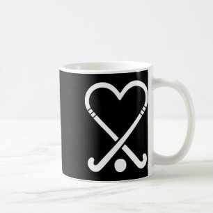 Cute Field Hockey Players Love Symbol Coffee Mug