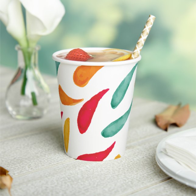 Cute Fiesta Birthday Paper Cups (Insitu)