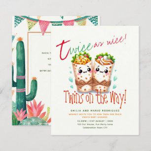 Cute Fiesta Burrito TWINS Baby Shower BEST BUDGET 