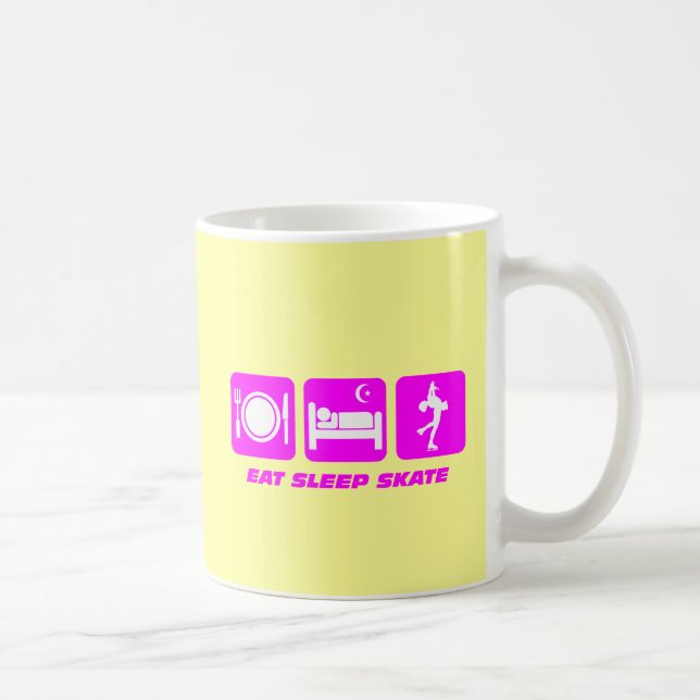 Cute figure skating coffee mug (Right)
