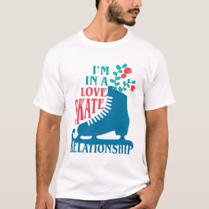 Cute Figure Skating I'm in Love Skate Relationship T-Shirt
