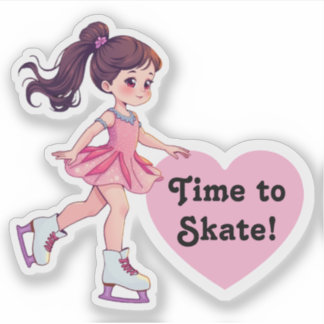 Cute Figure Skating Sticker 