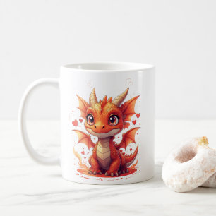 Cute Fire Baby Dragon Mug