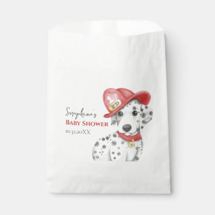 Cute Fire Fighter Dalmatian Baby Shower Favour Bag