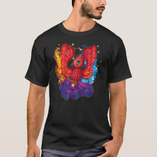 Cute Firebird Rising Phoenix Art T-Shirt Kids Todd