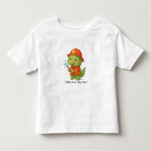 Cute Firefighter Dinosaur – Dino Jobs Toddler T-Shirt
