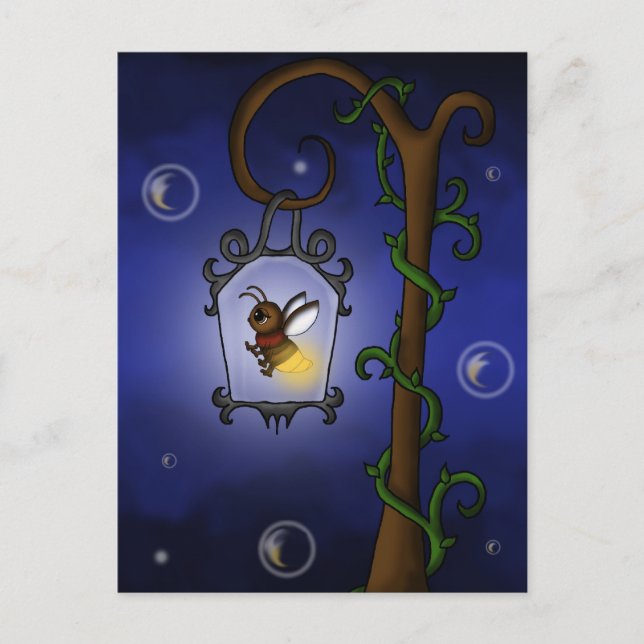 cute Firefly Postcard (Front)