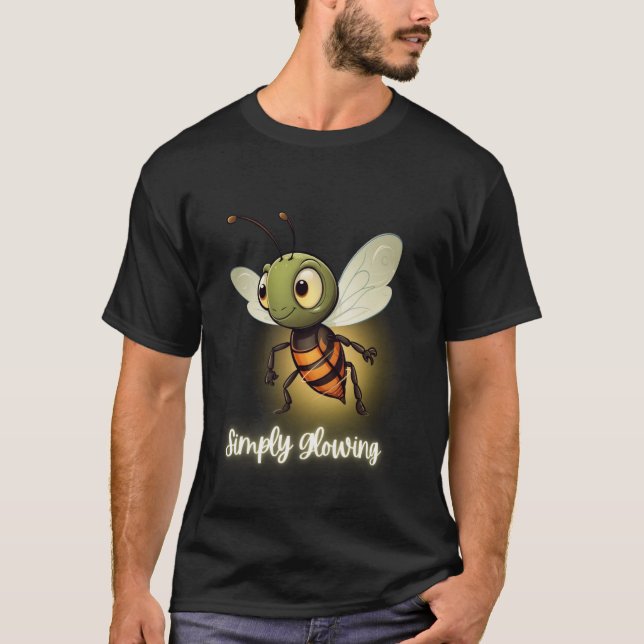 Cute Firefly Simply Glowing T-Shirt (Front)