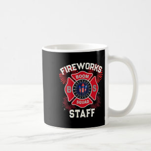 Cute firework staff patriotic 4th july technician coffee mug