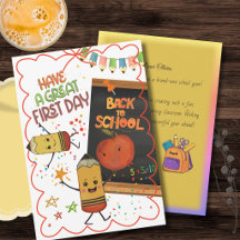 Cute First Day of School Card for Kids | Lunchbox 