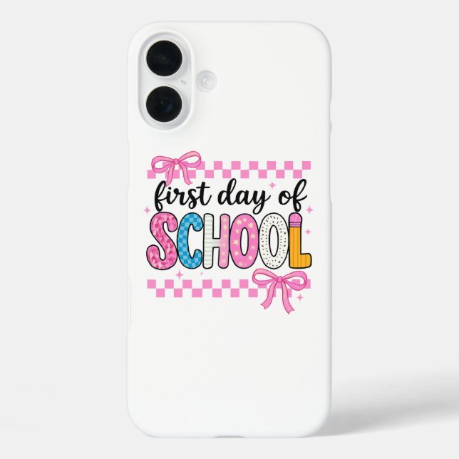 Cute First Day of School Design Case-Mate iPhone Case (Back)