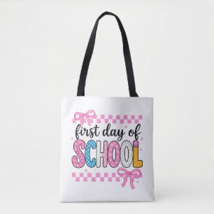 Cute First Day of School Design Tote Bag