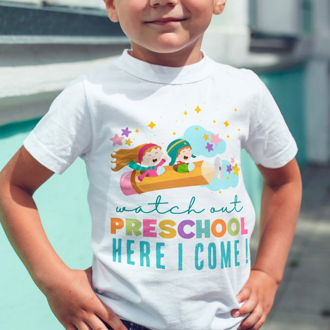 Cute First Day of School Fun Preschool Student  Toddler T-Shirt (Creator Uploaded)