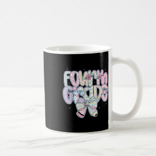 Cute First Day Of School Preppy Fourth Grade Back  Coffee Mug