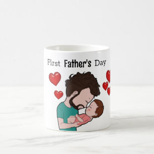 Cute First Father's Day Mug