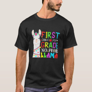 Cute First Grade No Prob Llama Back To School Firs T-Shirt