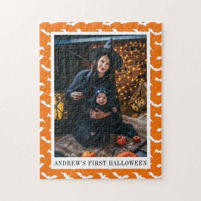 Cute First Halloween Baby Photo Jigsaw Puzzle (Vertical)
