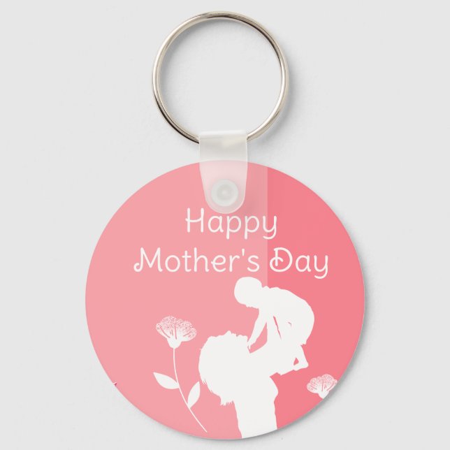  Cute First Mother's Day Key Ring (Front)