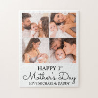 Cute First Mothers Day Modern Photo Collage