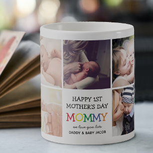 Cute First Mother's Day Mummy  Photo Collage Coffee Mug