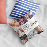Cute First Mother's Day Mummy | Photo Collage Cushion<br><div class="desc">Create your very own special first mothers day gift with this cute colourful photo collage pillow. Featuring 8 square photographs and the text 'Happy 1st Mother's Day', the word MOMMY in bright colourful letters, a we love you lots message and names. Makes a wonderful keepsake gift for mum on Mothers...</div>