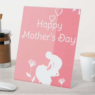 Cute First Mother's Day Pedestal Sign