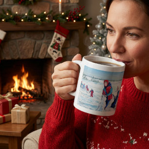 Cute First Snowfall Winter Scene Coffee Mug