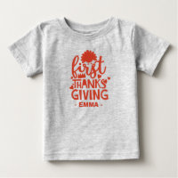 Cute First Thanks Giving Personalised Baby's Name