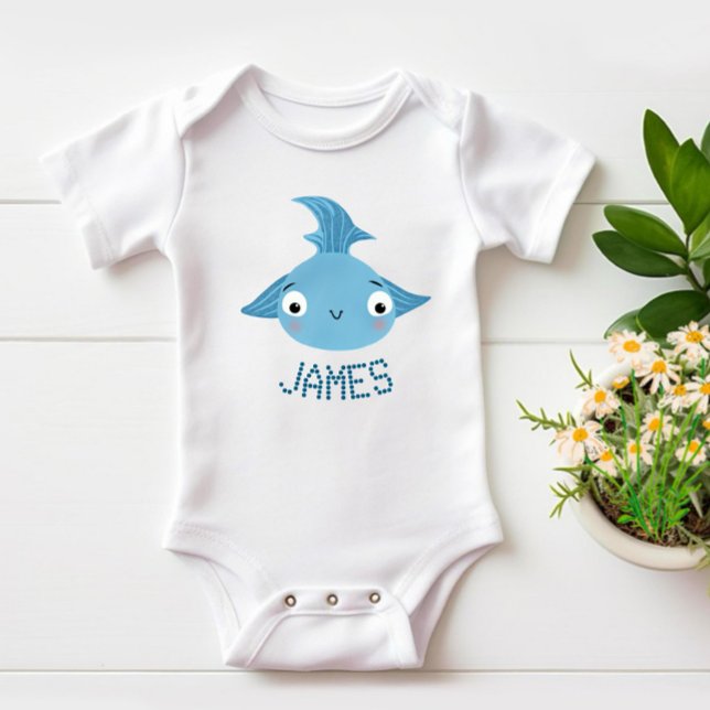 Cute fish baby bodysuit (Creator Uploaded)
