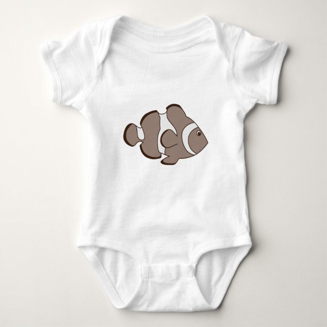 Cute Fish Baby Bodysuit (Front)
