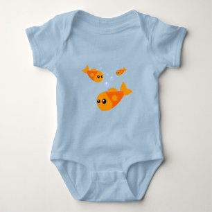 Cute Fish Baby Clothes Bodysuit
