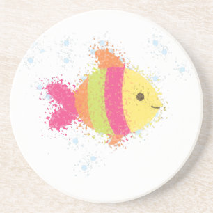 Cute Fish Cartoon Coaster