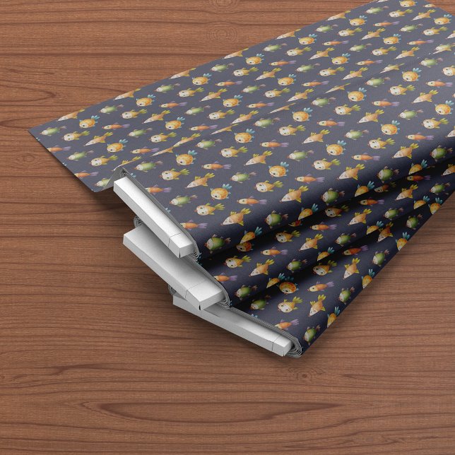 Cute Fish Cartoon Pattern Fabric (Creator Uploaded)