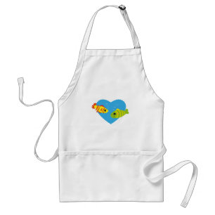Cute Fish Couple Valentine Aquarium Love Standard Apron