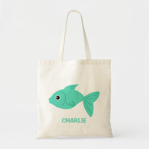 Cute Fish custom tote bags
