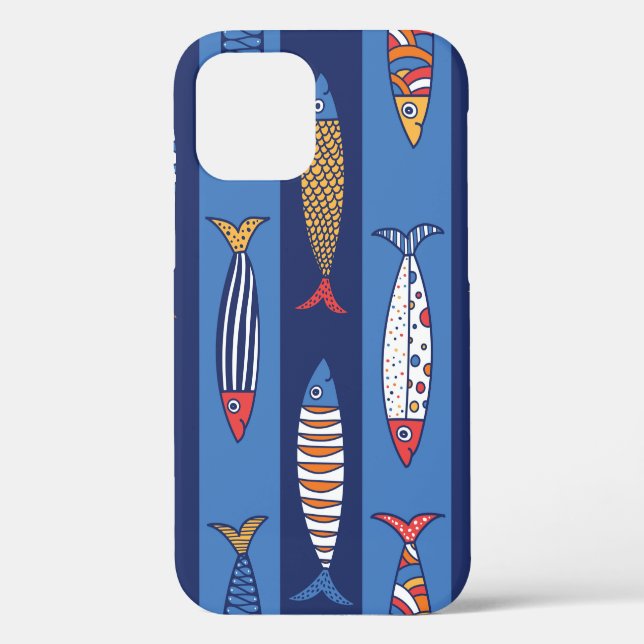Cute fish. Kids background. Seamless pattern Case-Mate iPhone Case (Back)